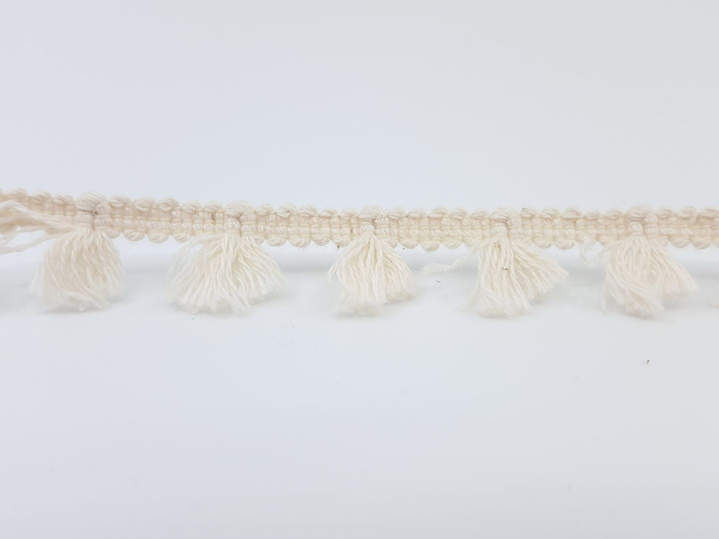 Boho Fransenband am Meter 15mm breit, ecru