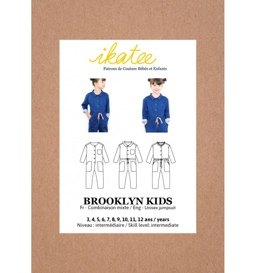 Brooklyn Jumpsuit für Kinder, Ikatee Papierschnittmuster