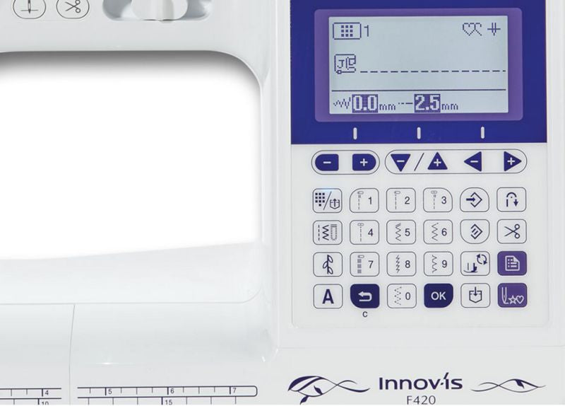 Brother Innov-is F420 Nähmaschine Display