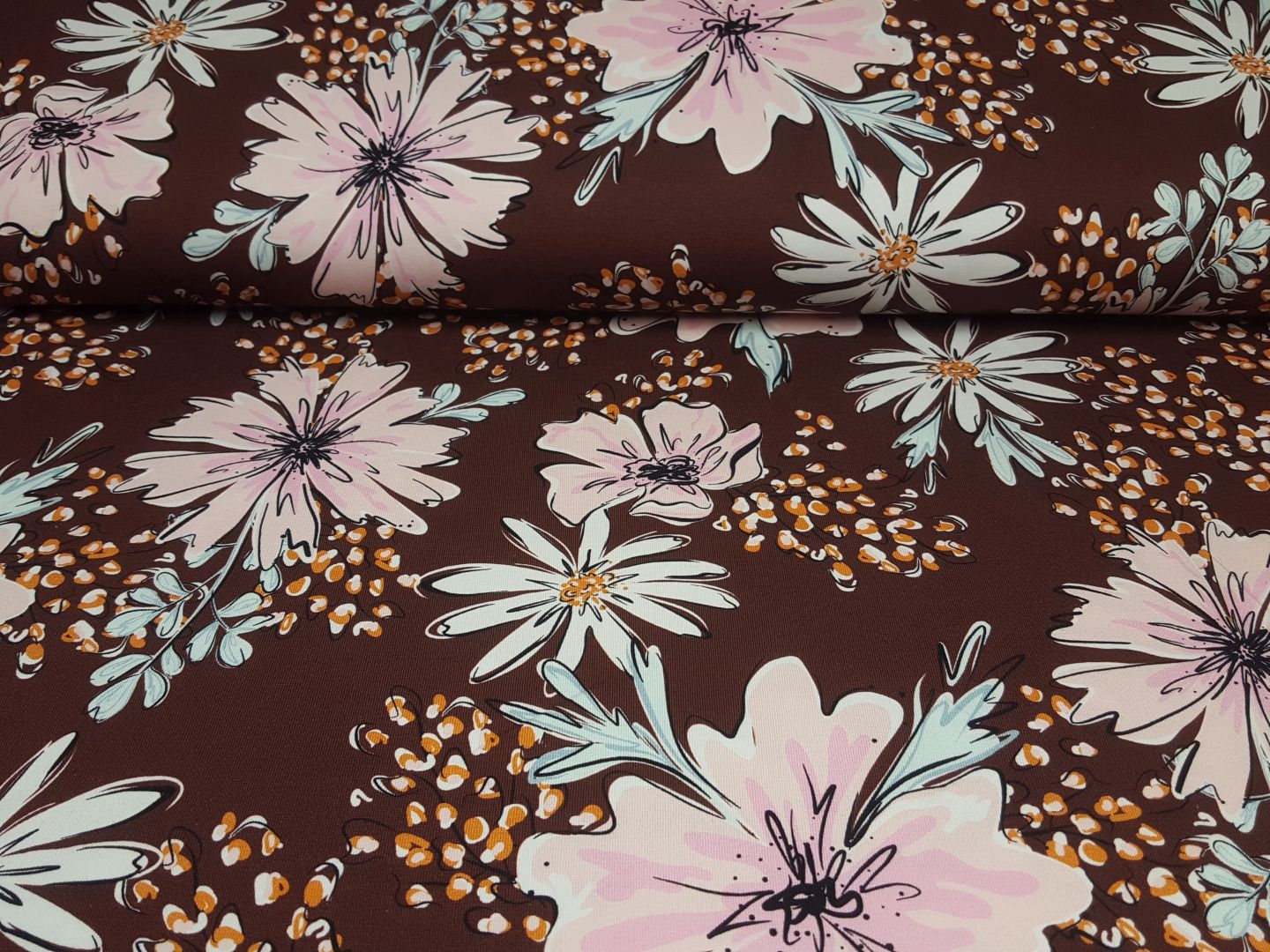 Carmen braunrot/rosa/mint