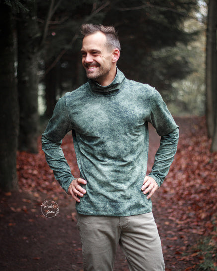 Papierschnittmuster Rollkragen Pullover Herren von Fadenkäfer