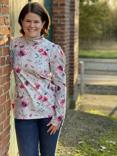 Papierschnittmuster Rollkragen Pullover Damen von Fadenkäfer
