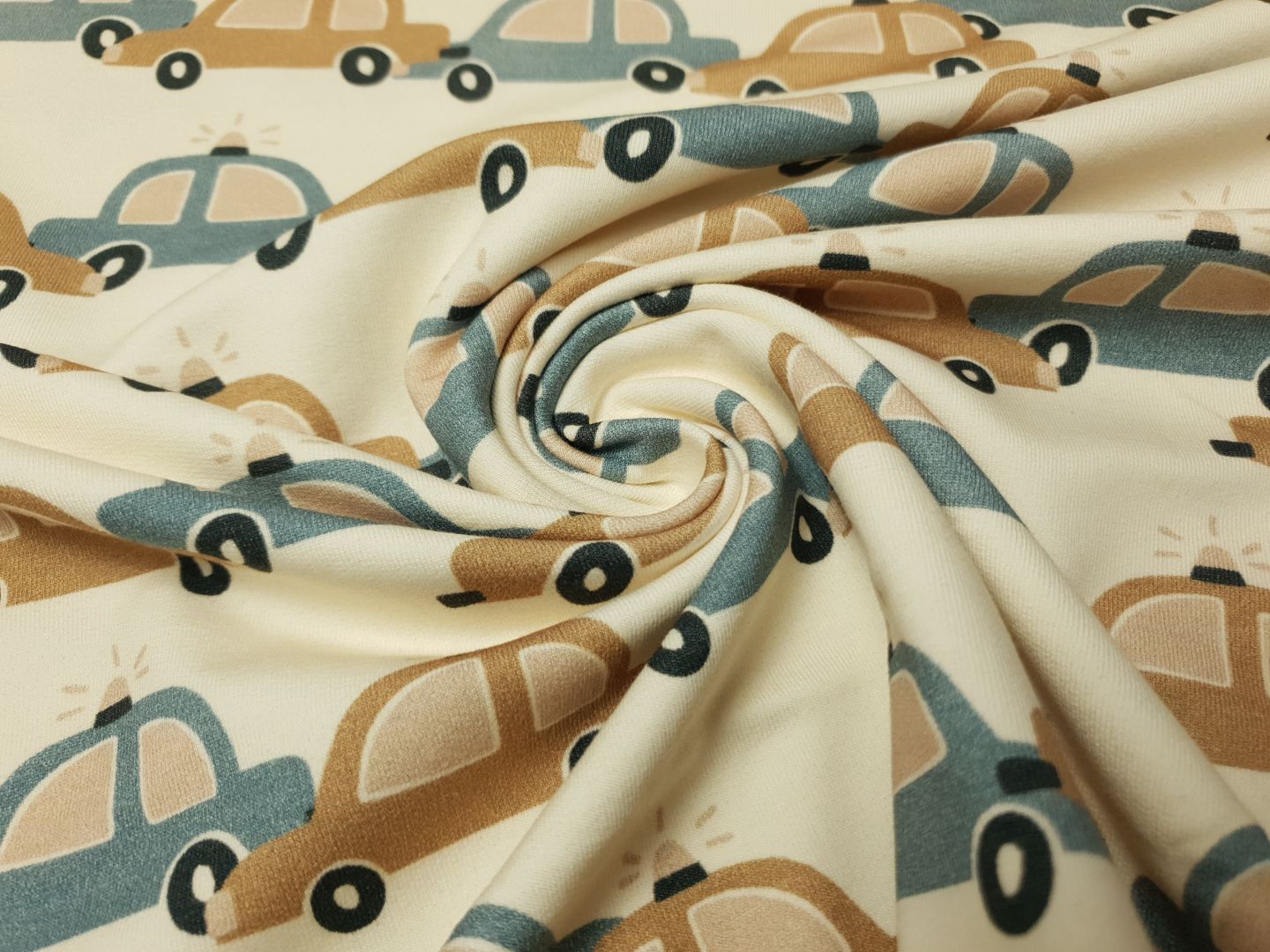 Cars creme/hellbraun/denim