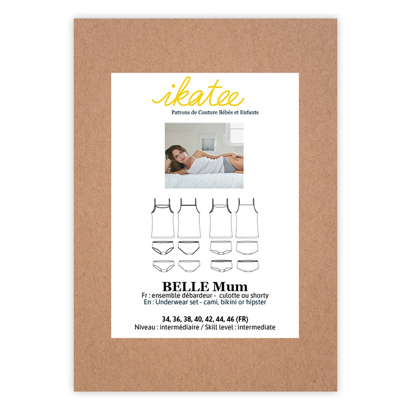 Belle Mum Unterwäsche Set für Damen, Ikatee Papierschnittmuster