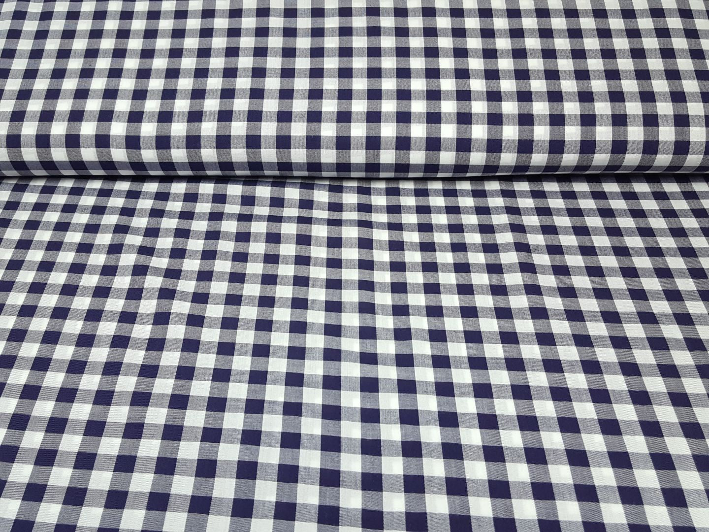 Check weiss/denim