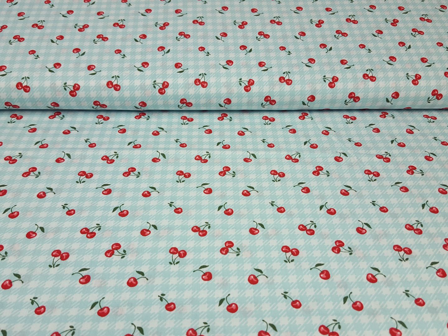 Einzelstück Cherries weiss/mint/rot