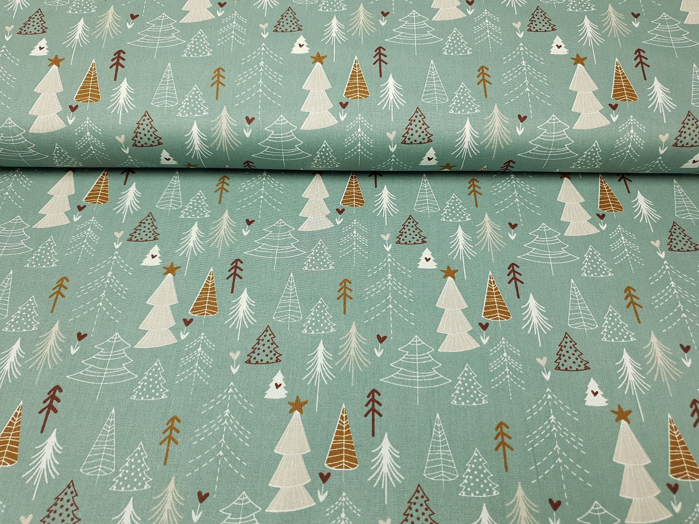 Christmas Trees dustymint/offwhite/sand/ocker