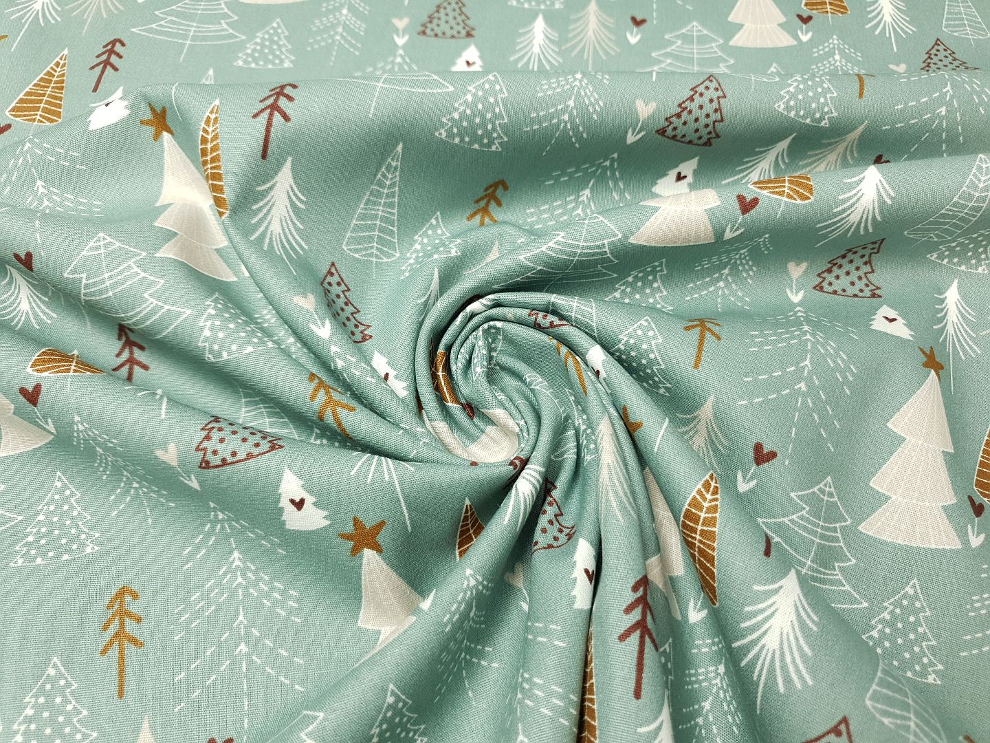 Christmas Trees dustymint/offwhite/sand/ocker