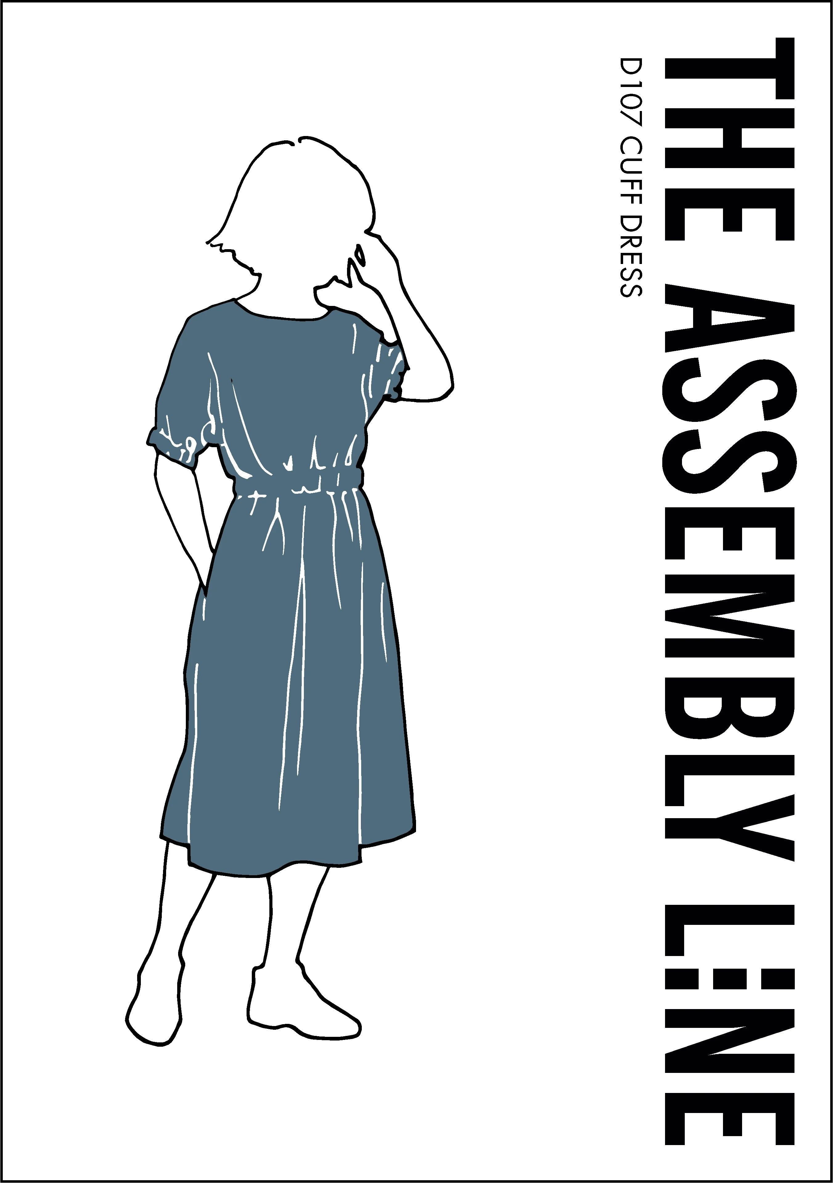 Cuff Dress Papierschnittmuster von The Assembly Line