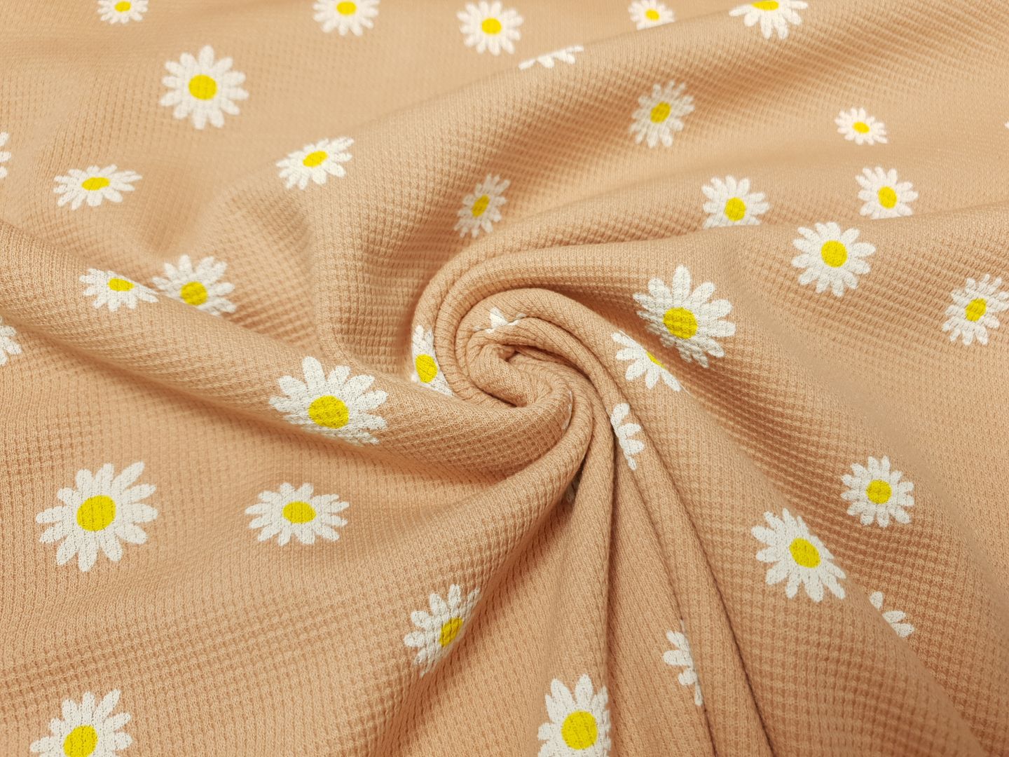 Einzelstück Cutie Waffle Daisy apricot/offwhite/gelb
