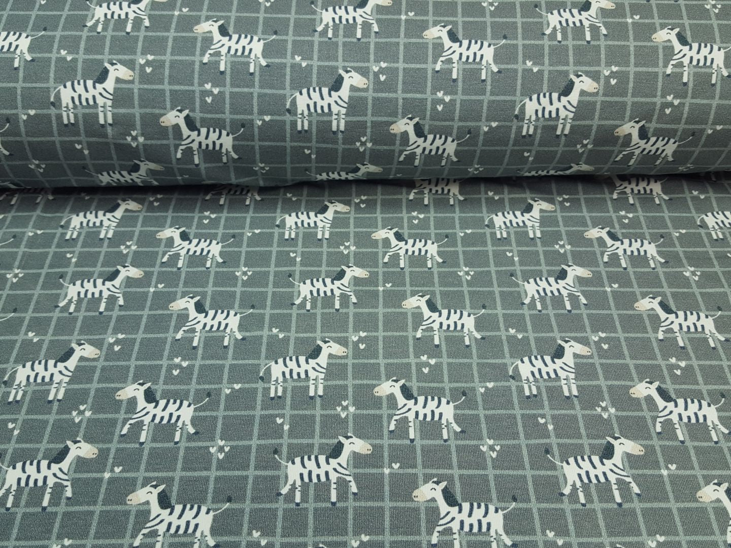 Dancing Zebra grau/offwhite