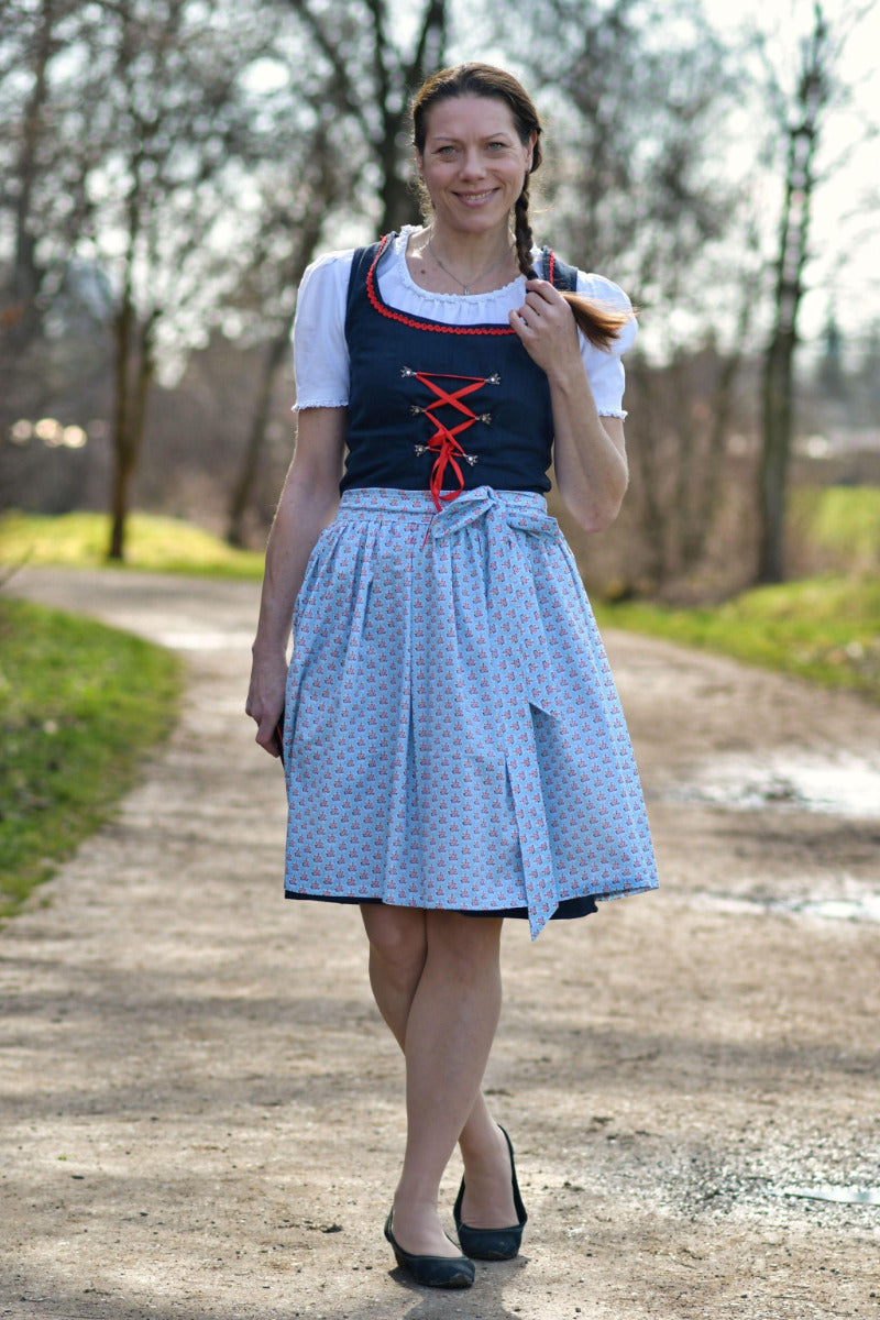 Papierschnittmuster Dirndl inkl. Bluse Damen von Fadenkäfer