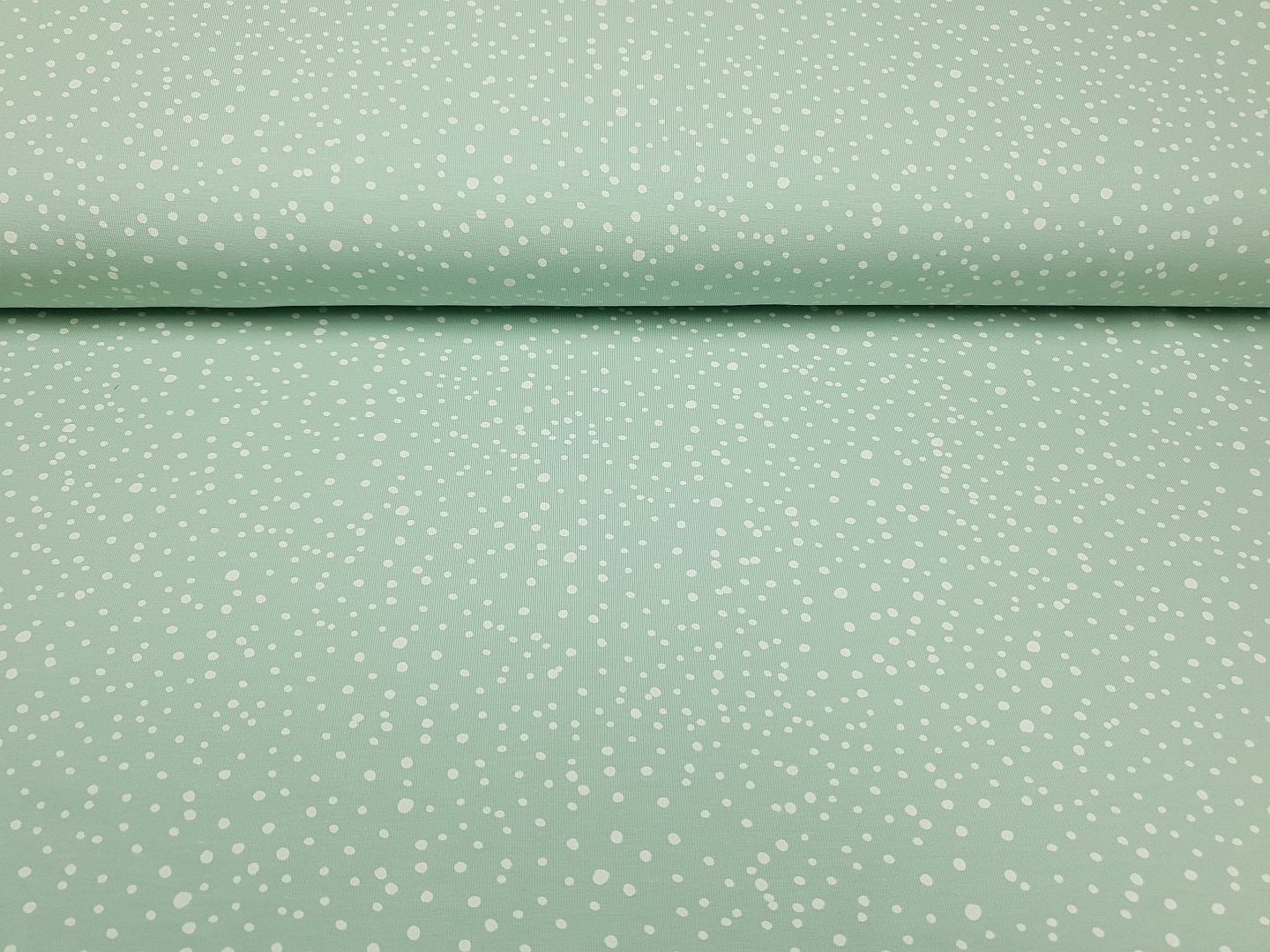 Dots minzgrün/offwhite