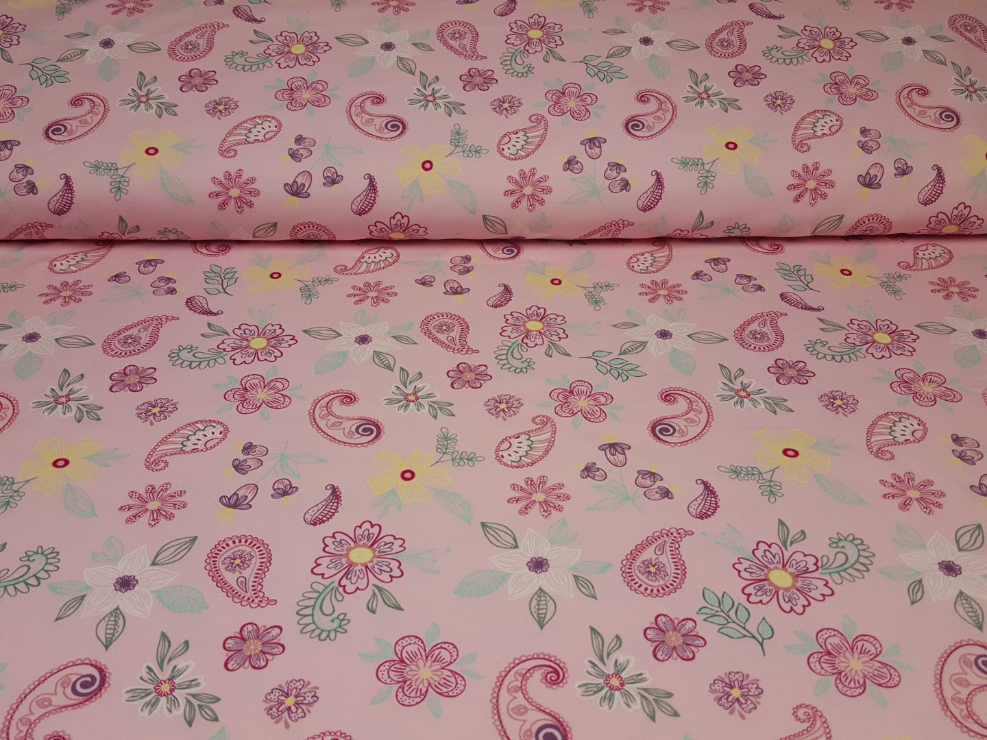 Dream Paisley rosa/mint/zartgelb
