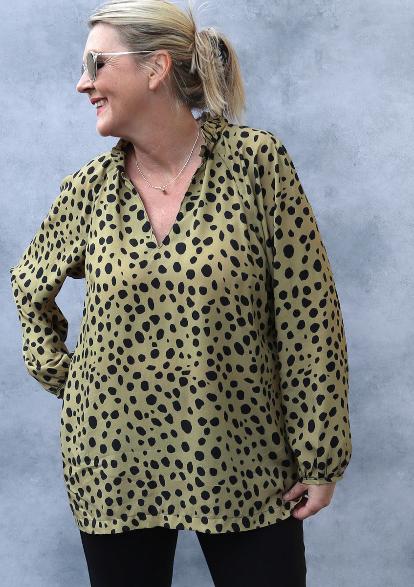Bluse Finola Damen, Ki-ba-doo Papierschnittmuster
