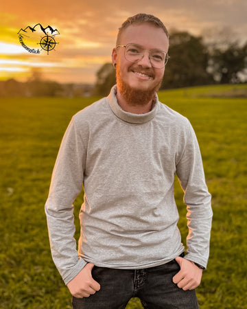 Papierschnittmuster Rollkragen Pullover Herren von Fadenkäfer