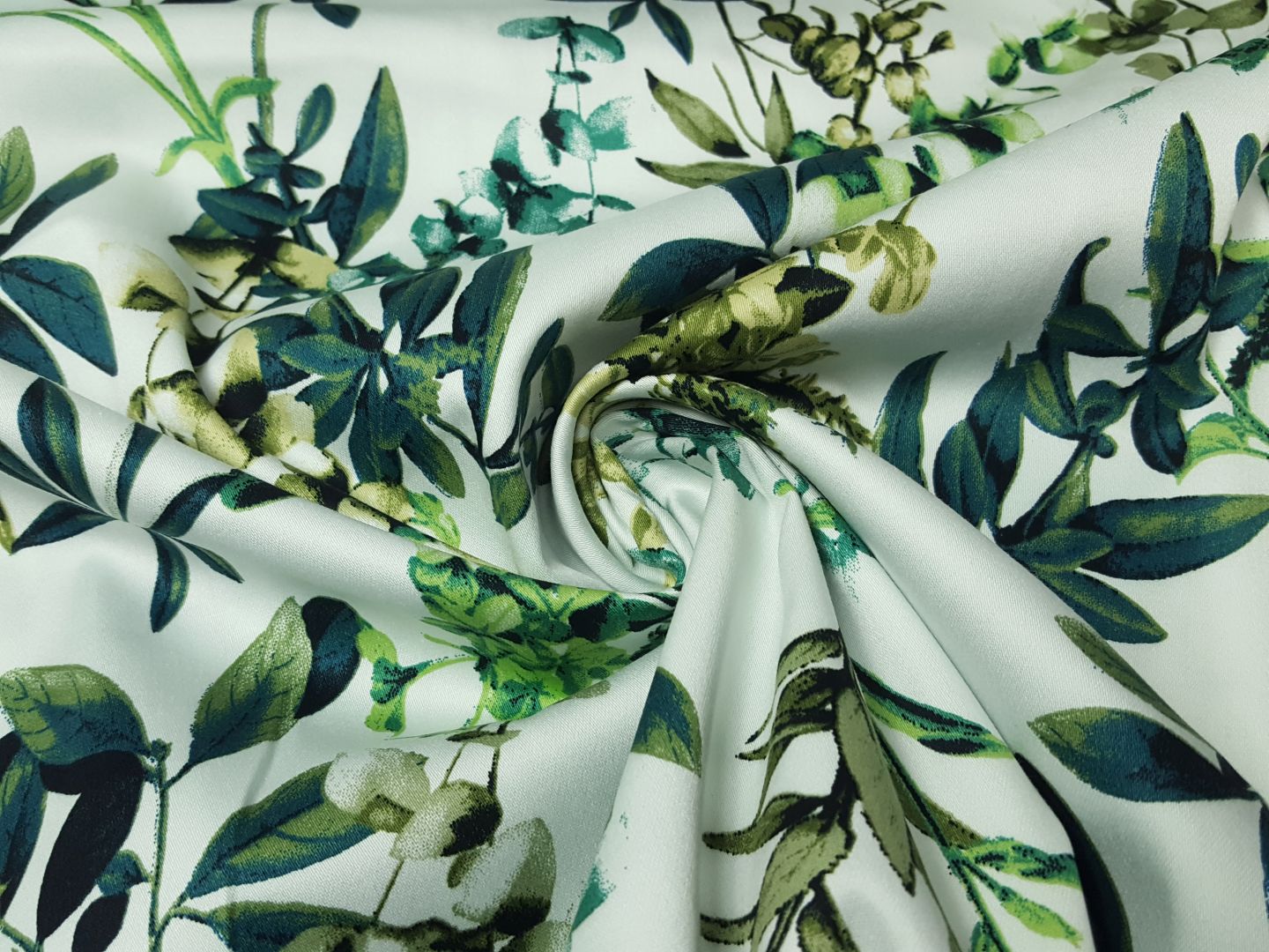 elast. Hosenstoff, Flowers offwhite/petrol/khaki