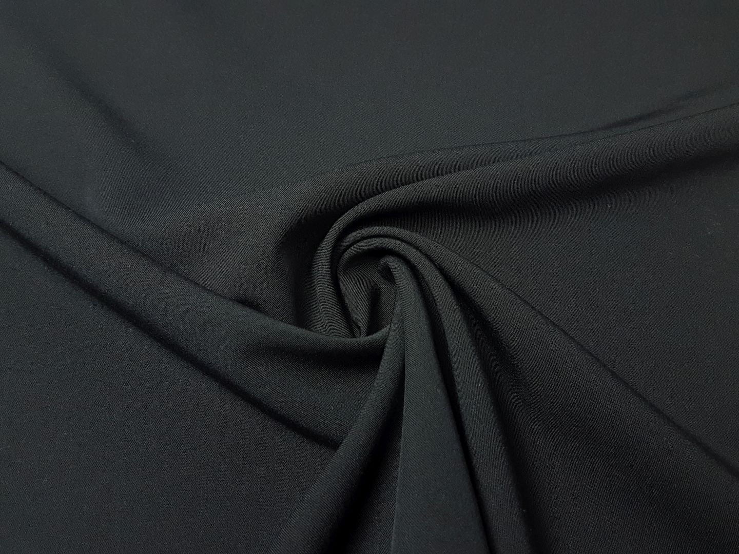 Einzelstück elast. Hosenstoff, Waterfall schwarz