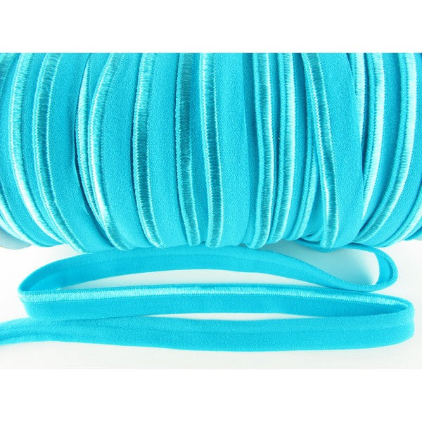 elastische Paspel 10 mm doppelseitig türkis