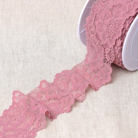 elastische Spitze 55mm mauve