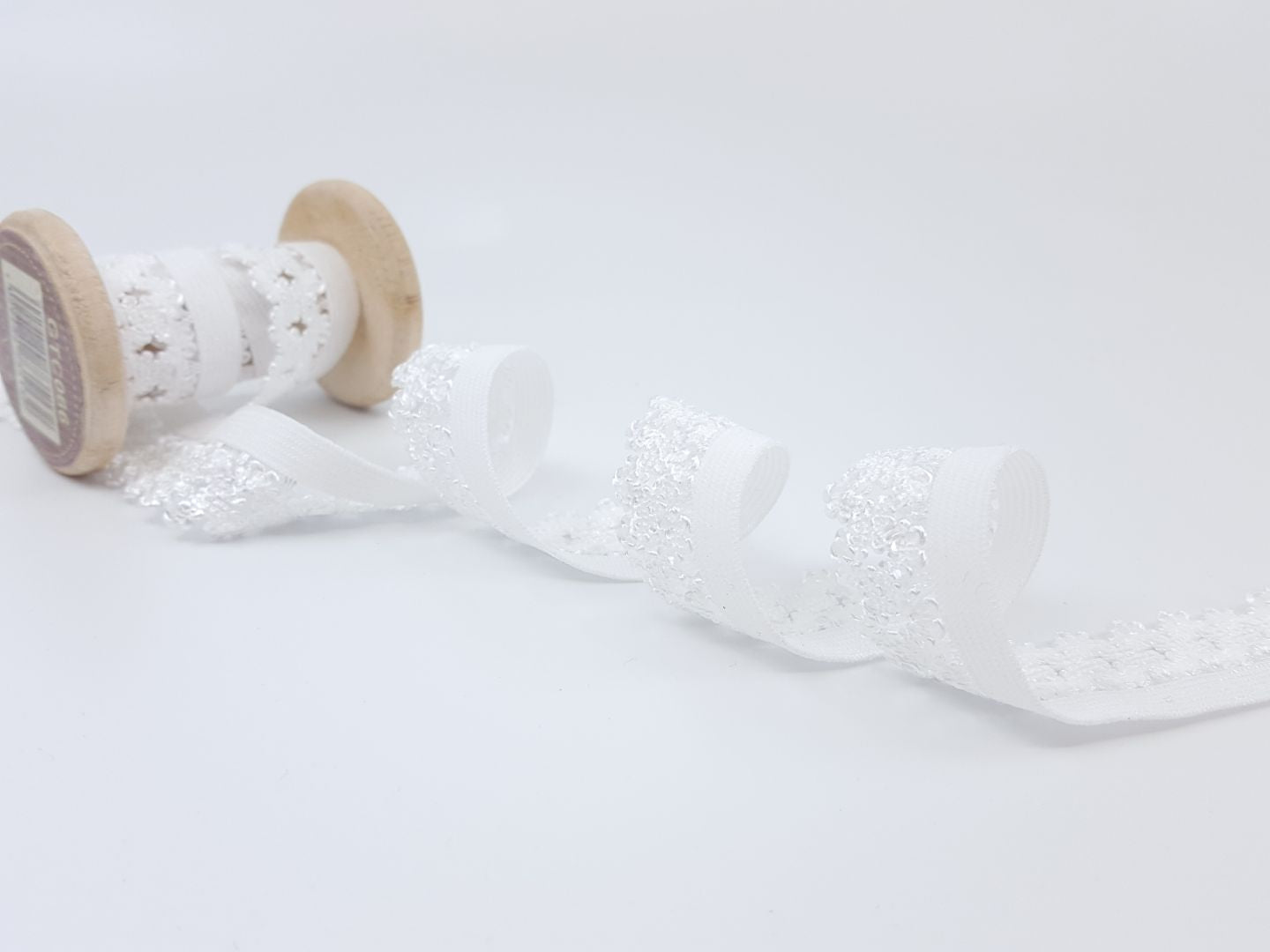 Elastische Spitze breit weiss