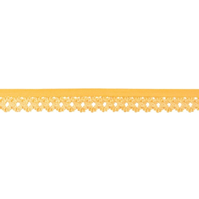 Elastische Spitze breit gelb