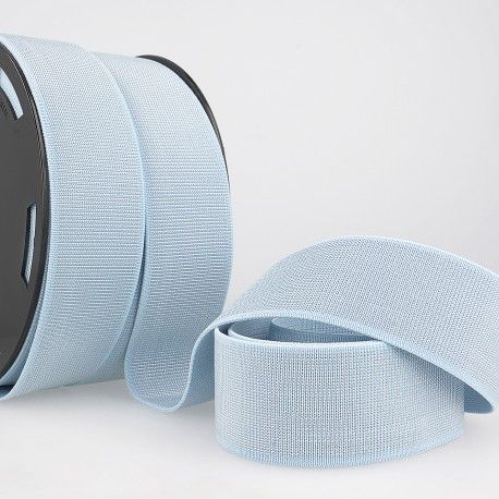 Elastisches Gummiband Lurex hellblau