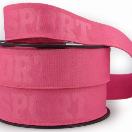 Elastisches Gummiband 40mm Sport pink