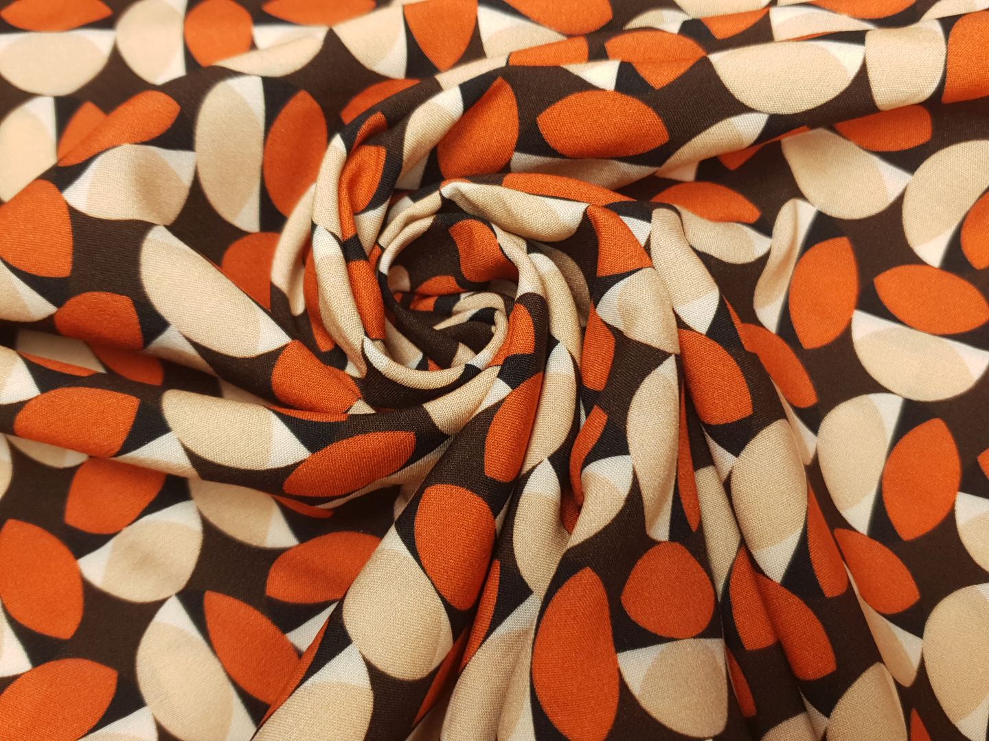 Eleonora dunkelbraun/orange/beige
