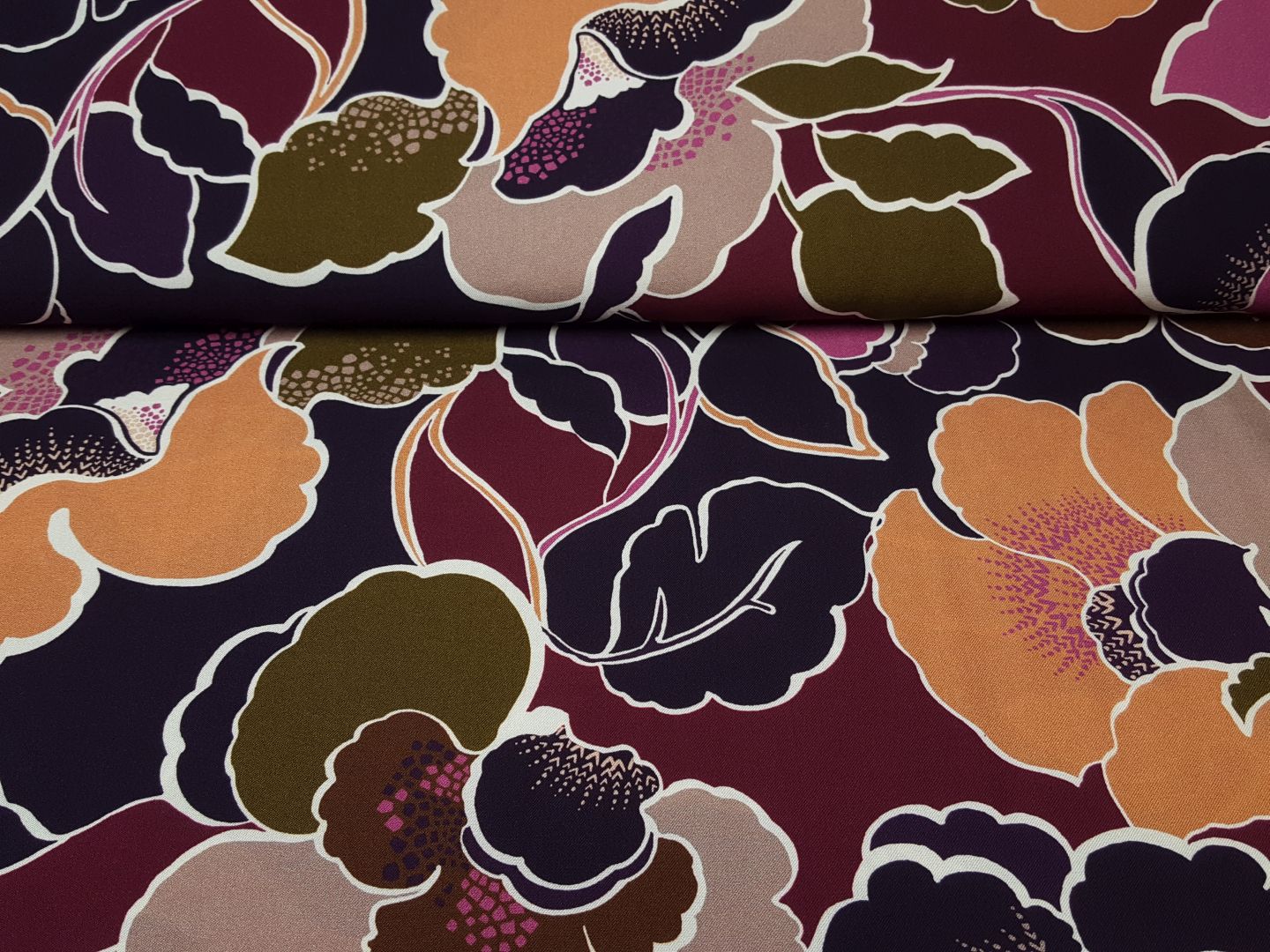 Elida violett/beere/zimt/khaki
