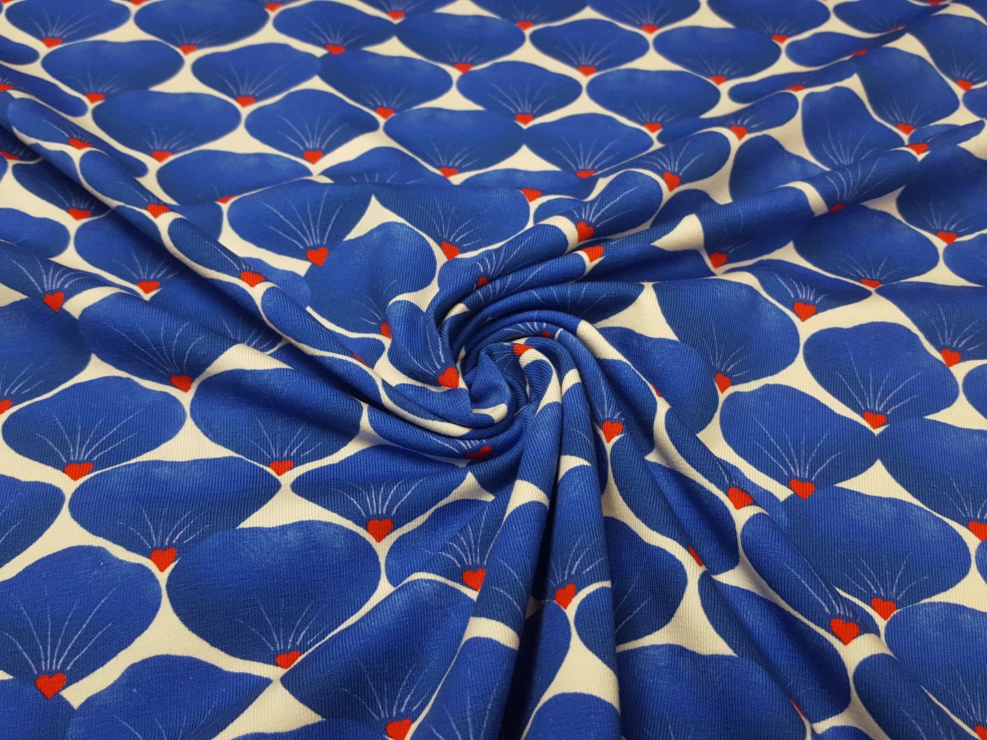 Emilie Jersey royalblau/creme/rot