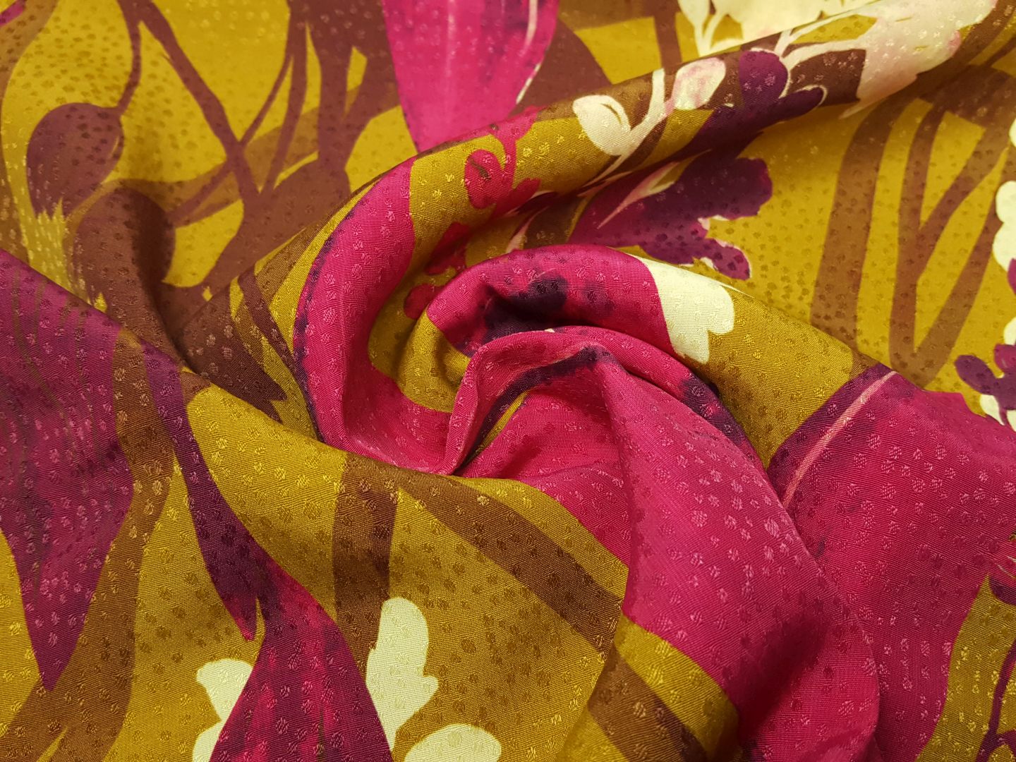 Esthi ocker/fuchsia/vanille
