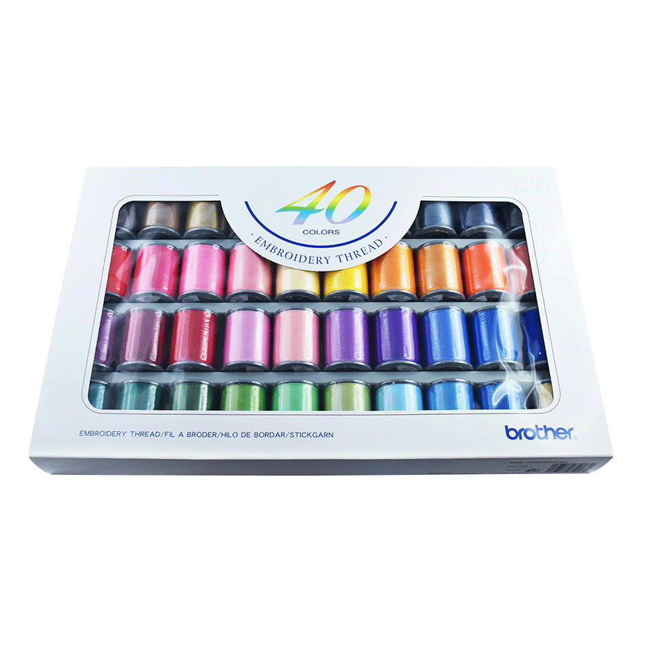Brother Stickgarn-Set - 40 Farben ETS40N