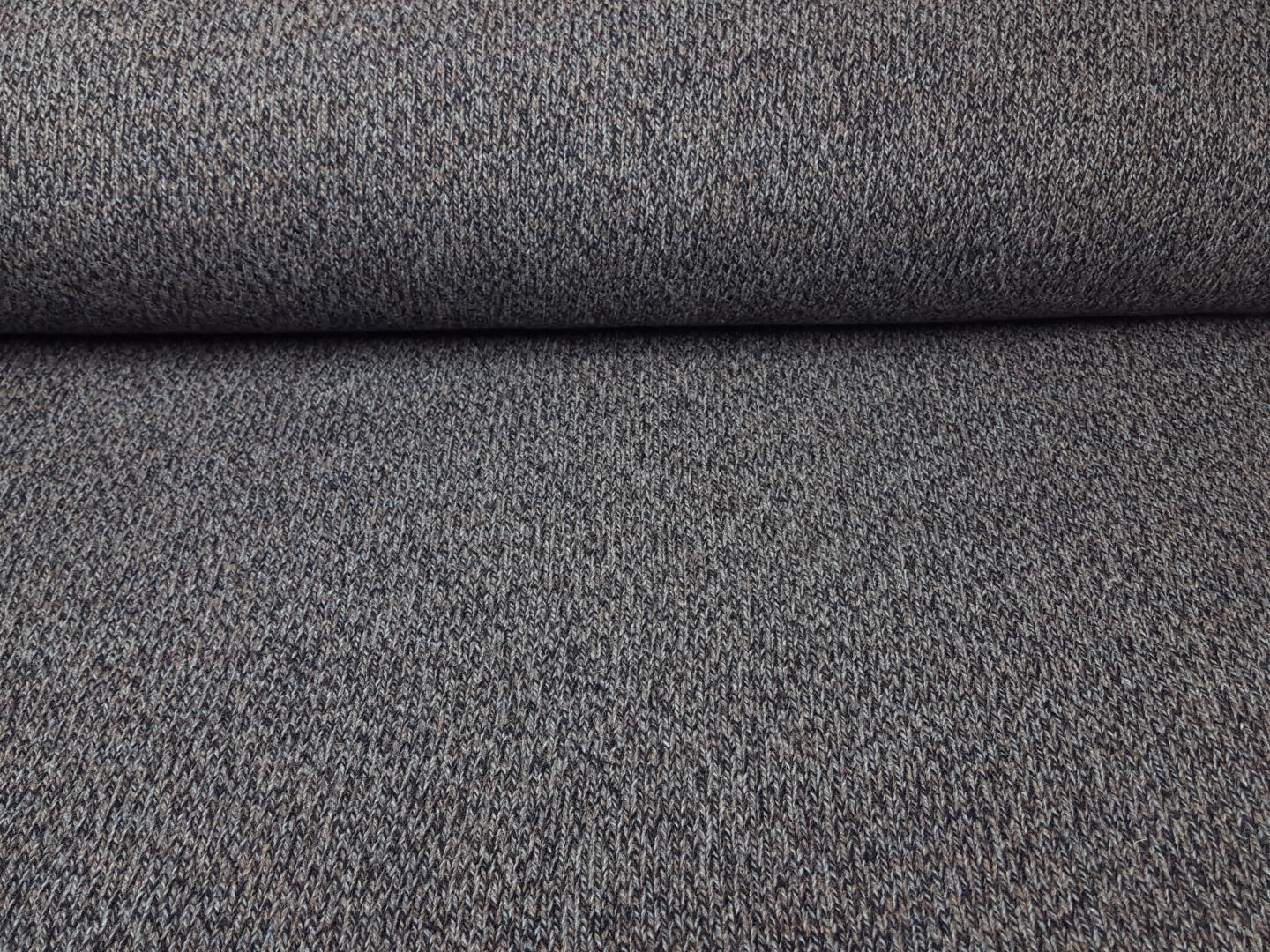 Falcade Alto Wollstrick grau/beige/blau meliert