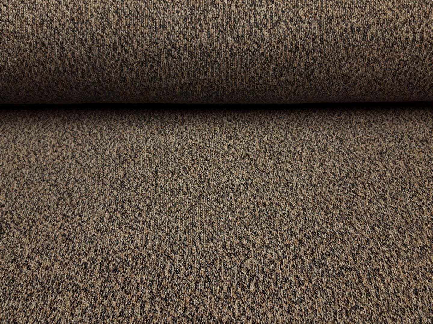 Falcade Alto Wollstrick sand/schwarz melange