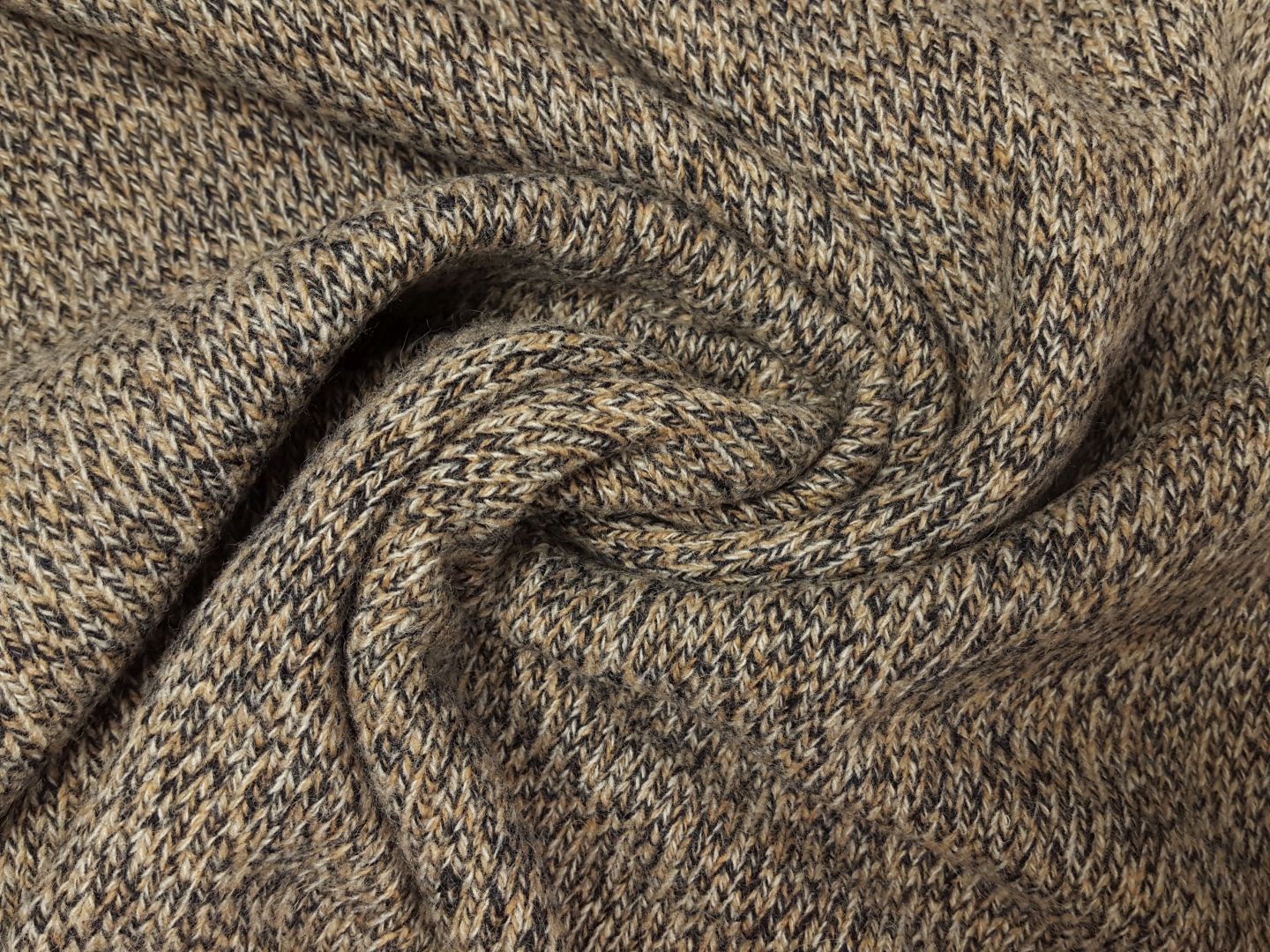 Falcade Alto Wollstrick sand/schwarz melange