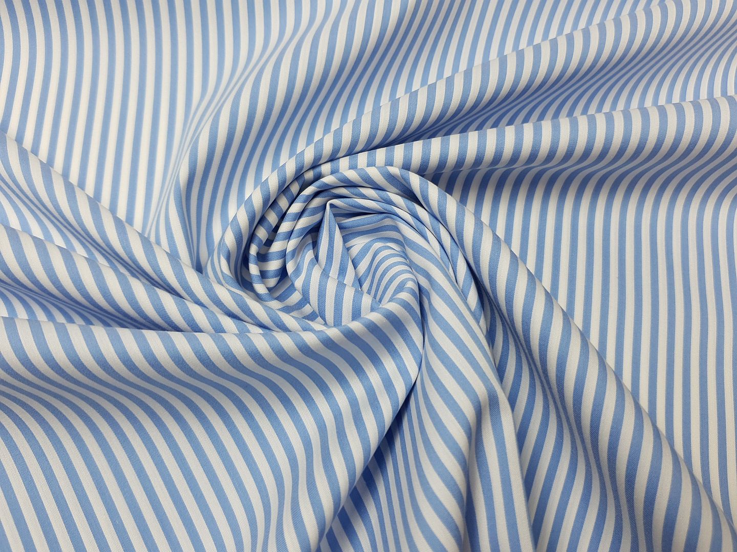 Fancy Small Stripe hellblau/weiss