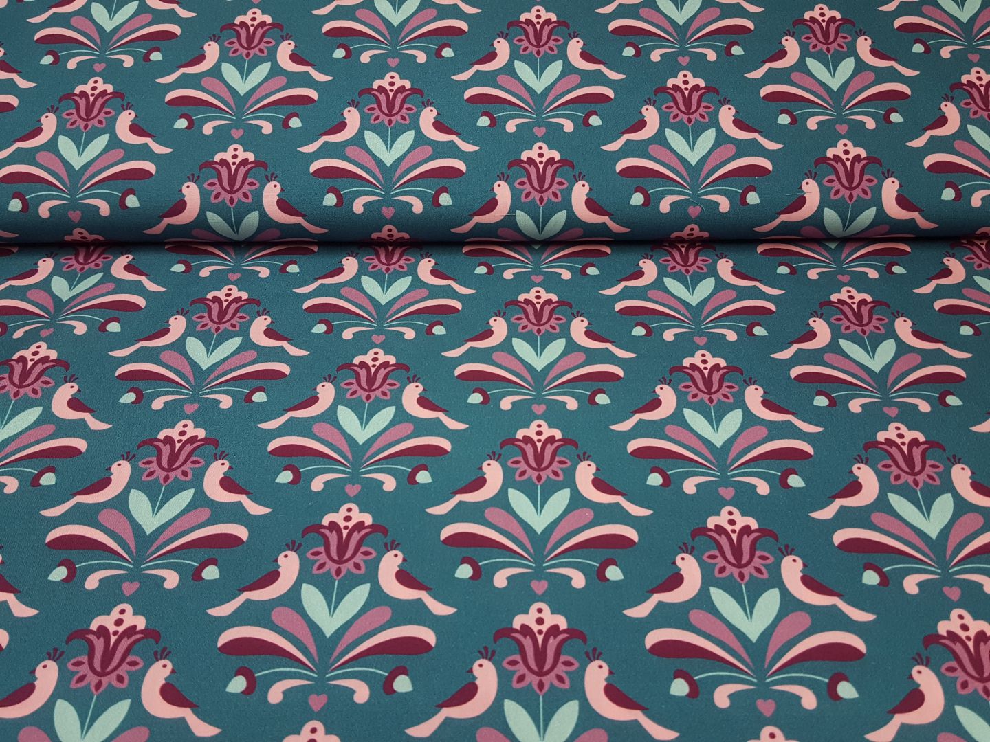 Fantasia 4 petrol/rosa/mint