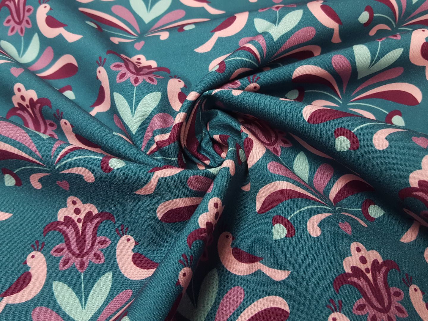 Fantasia 4 petrol/rosa/mint