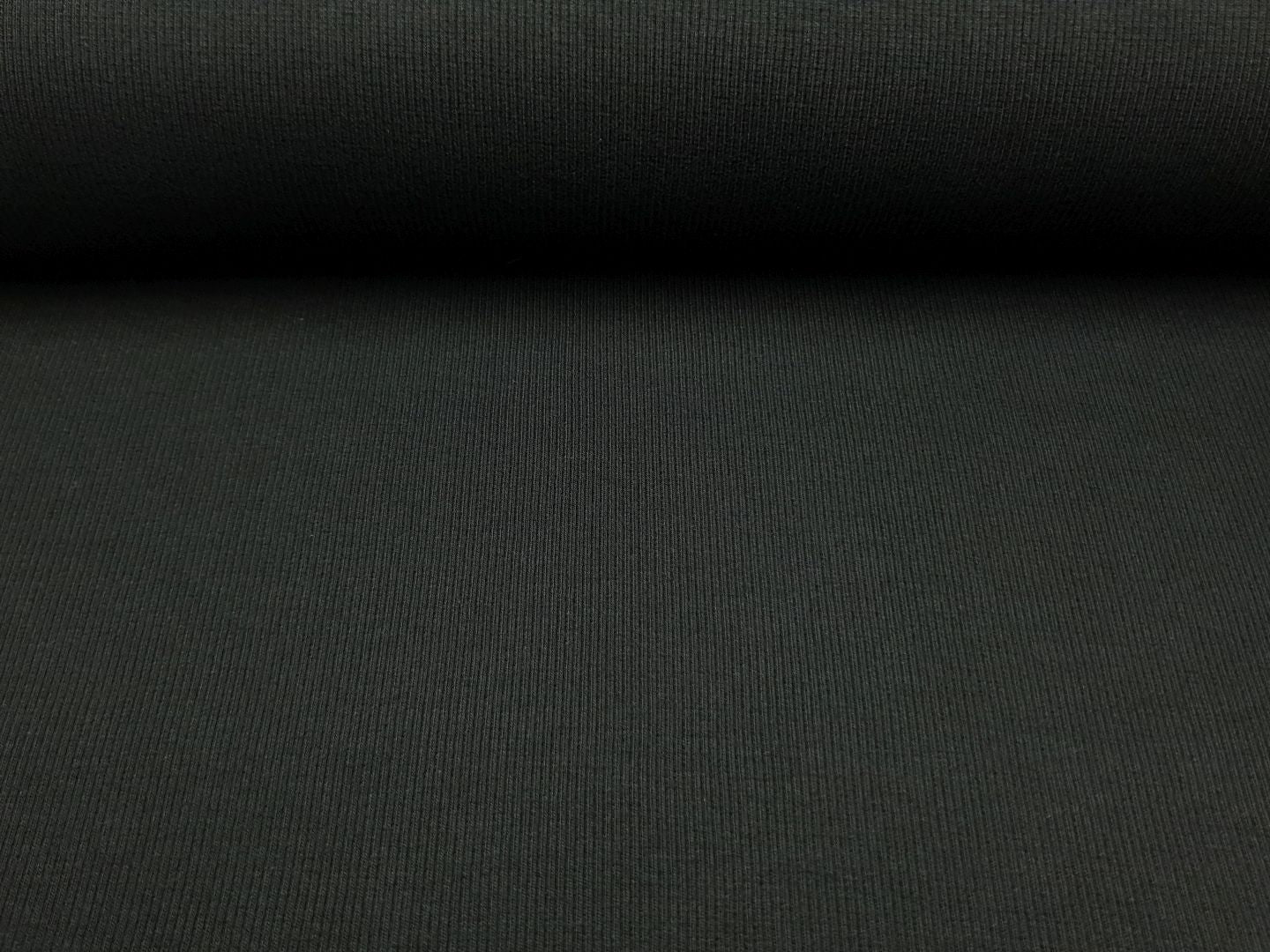 Feinripp Bündchen schwarz