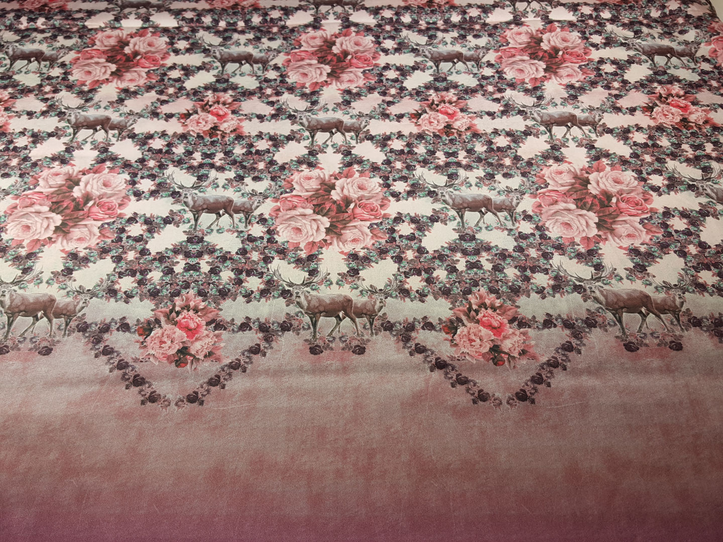 Filzmoos Rapportstoff, pastell/braun/rosa