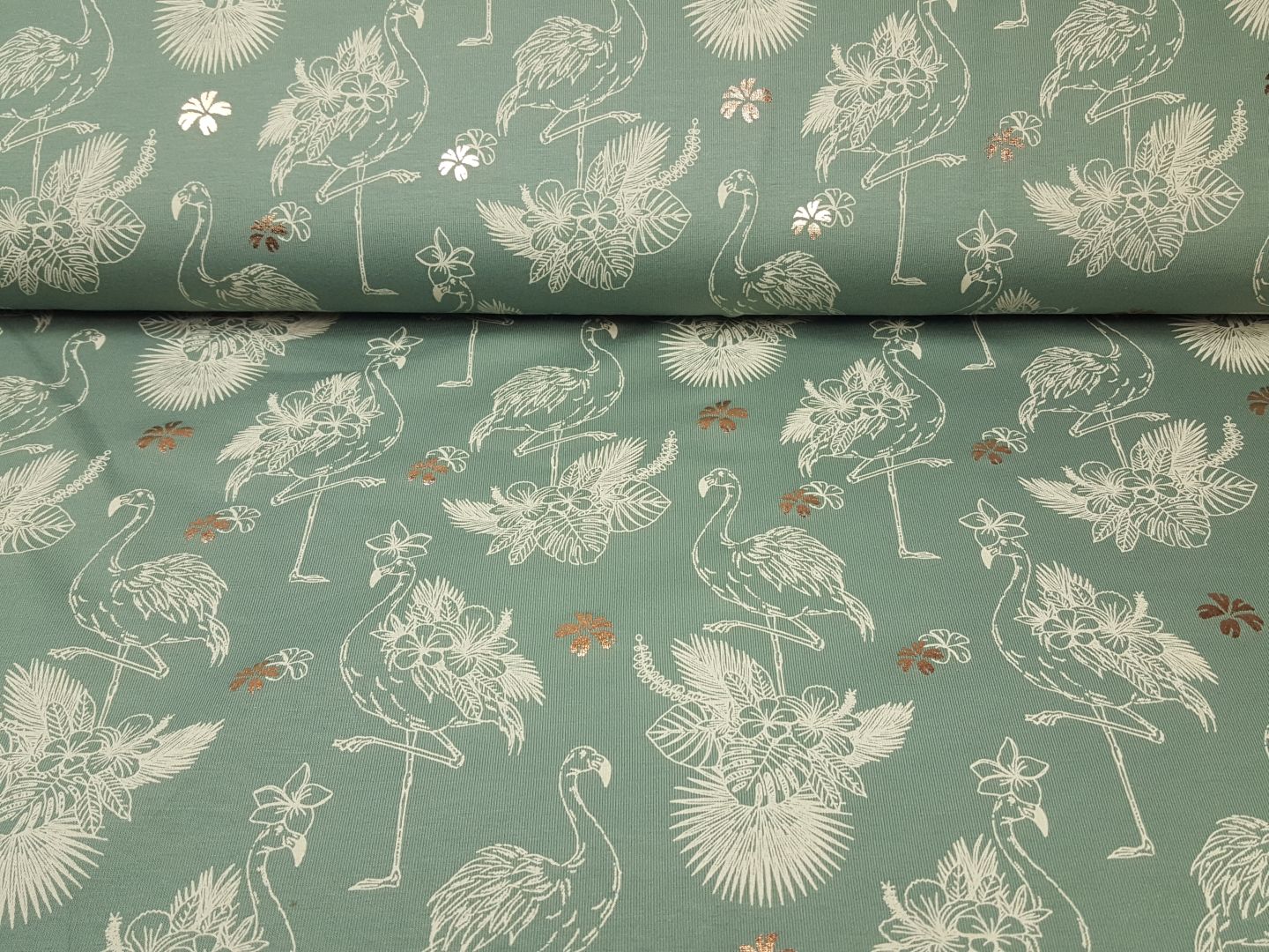 Flamingo dusty green/gold