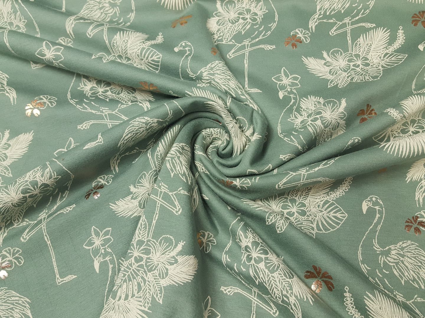Flamingo dusty green/gold