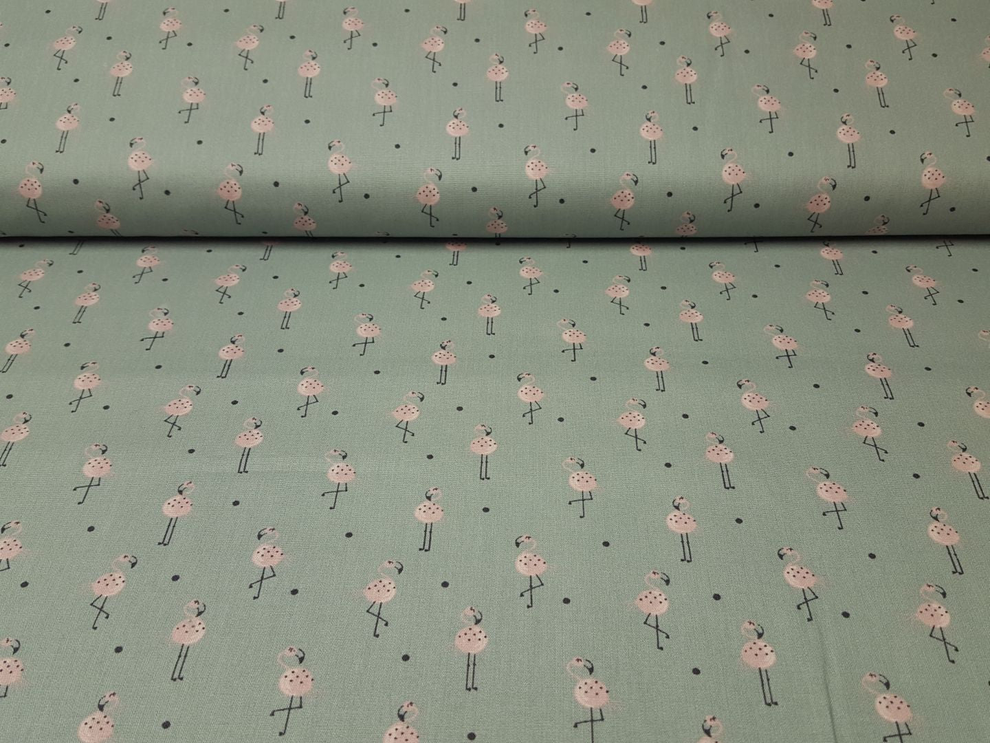 Flamingo dusty mint/rosa