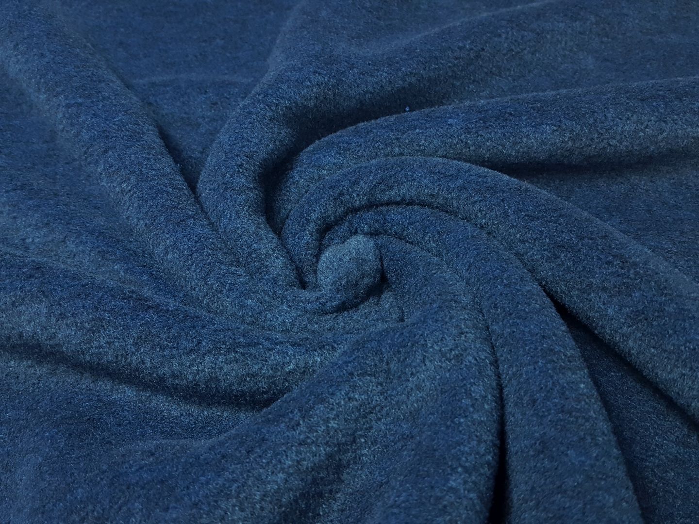 Fleece dunkelblau melange