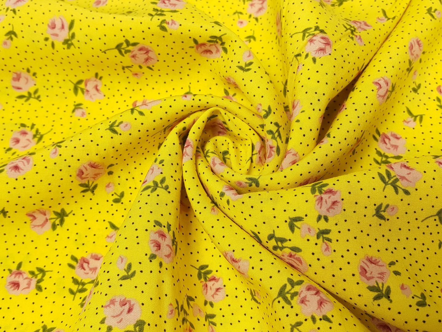 Einzelstück Fleur zitronengelb/pink/grün