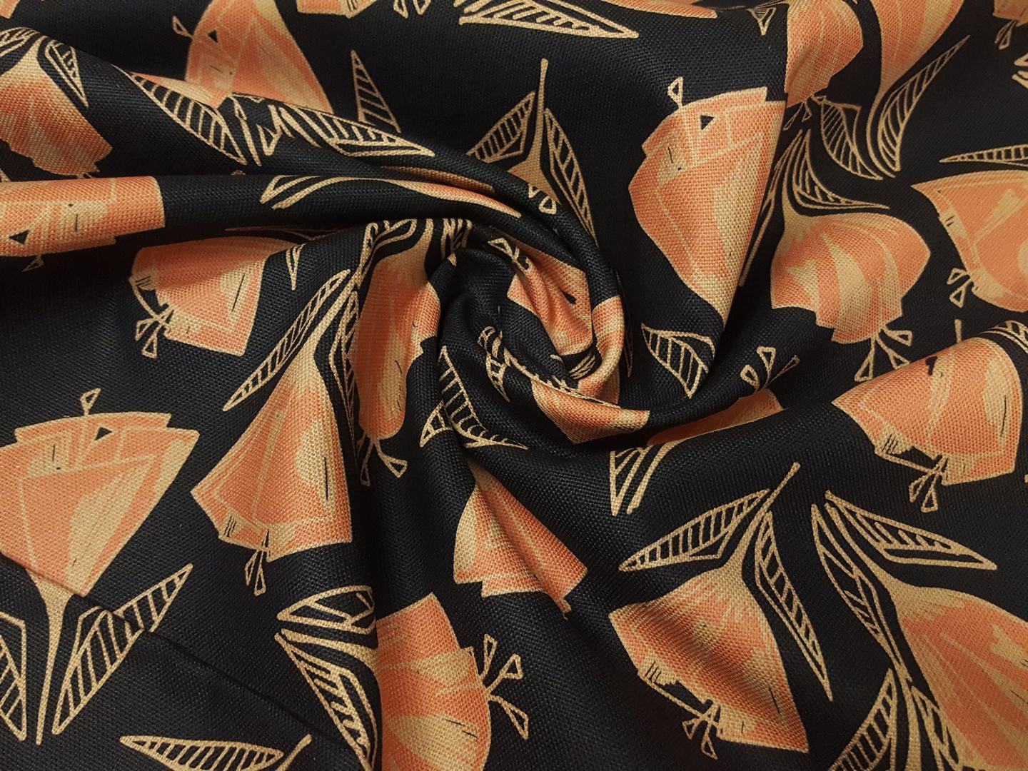 Flow Flower schwarz/altrosa/beige