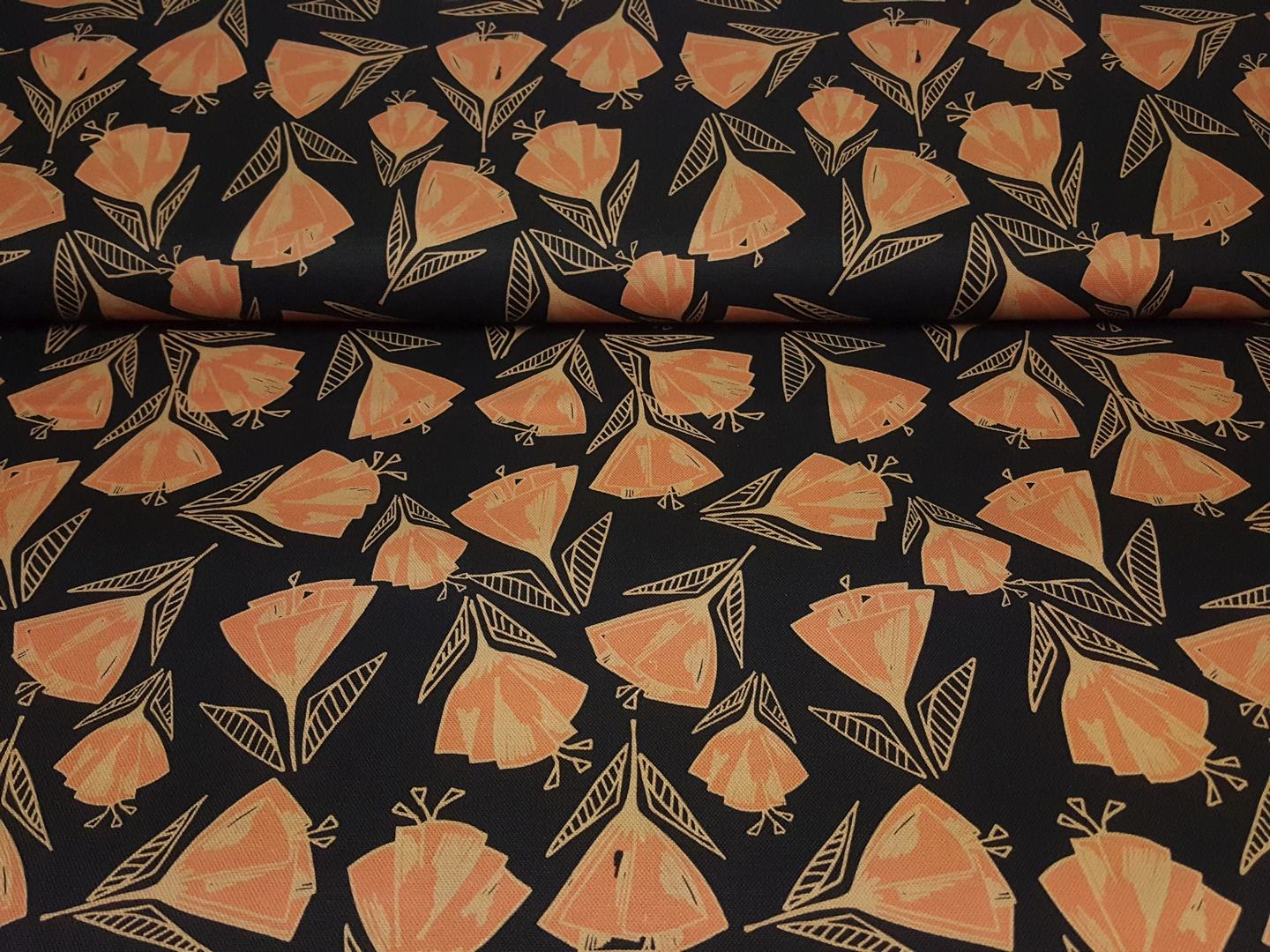 Flow Flower schwarz/altrosa/beige