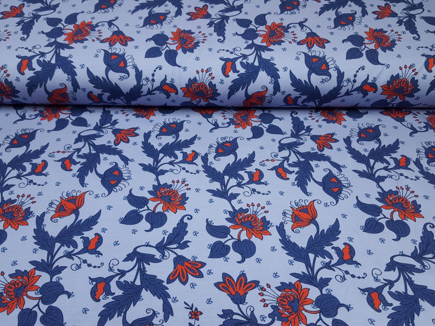 Flowers blaulila/blau/rost