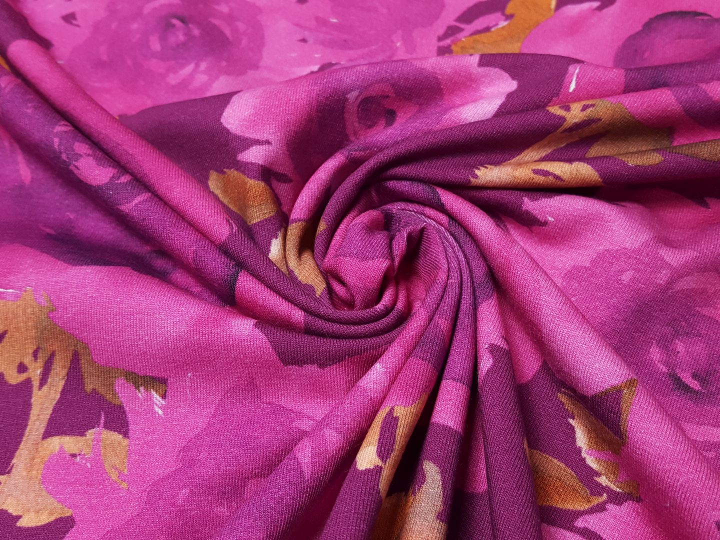 Flowers pink/fuchsia/ocker